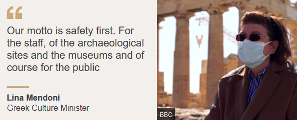 Lina Mendoni, Greek Culture Minister, on BBC News