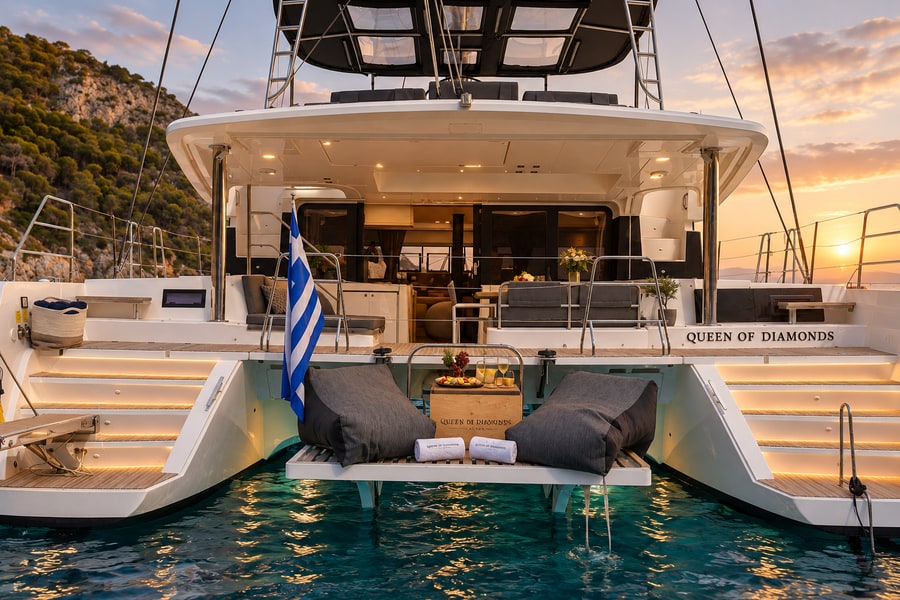 Queen of Diamonds - 52 ft crewed catamaran